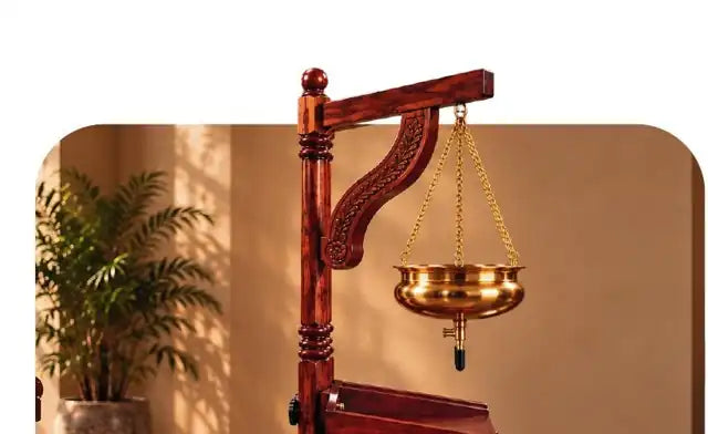 Shirodhara Multipurpose Stand in Sagwan wood